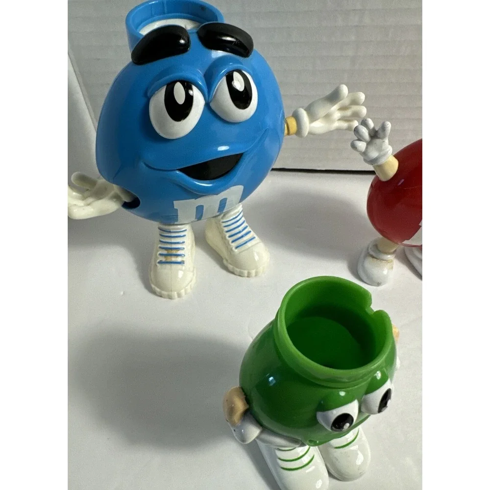 Lot of 6 M&M Mini Candy FIGURES & Dispenser For Type Not Included